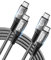 USB C auf USB C Kabel, 100W [2M+2M] USB C Kabel 20V 5A Schnellladekabel USB-C Ladekabel USB Typ C für iPhone 16 15 Pro Max Plus, Samsung Galaxy S24 S23 S22, iPad, MacBook, Tab, Xiaomi, Huawei, Switch