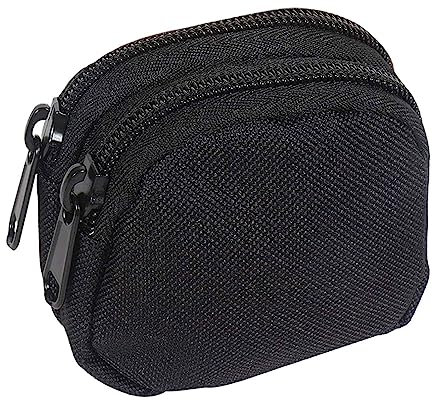 Folpus Porte-Monnaie avec Boucle de Ceinture, Pochette de Ceinture D'extérieur, Mini Sac à Cartes, Pochette à Monnaie, Portefeuille pour L'extérieur, La Rand, Noir