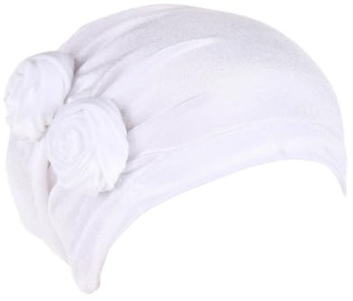 Kopfhut, Mütze, Ethno, Bohemian-Stil, Blumenmuster, Haarbedeckung, Wickel-Turban, Kopfbedeckung, Turban-Kappe, Plissee-Mütze Tennisrucksack Mädchen (G, One Size)