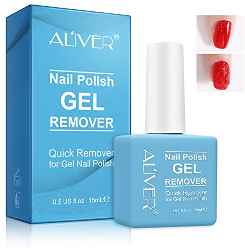 JCZQDRPC No Hurt Nails Fast Gel Polish Remover - 15ml, Removes Gel Nail Polish within 2-4 Minutes