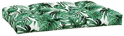 vidaXL Coussin de Palette Vert 120x80x12 cm Tissu