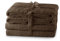 AmeliaHome Handtuch Set Braun 4 Handtücher 50x100 cm und 2 Duschtücher 70x140 cm 100% Baumwolle Qualität Saugfähig Schoko Amari