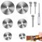 Cutting Wheel Set for Rotary Tool, 6 Pcs HSS Saw Disc Wheel Cutting Blades with Screwdriver for Wood Plastic Metal Cutting