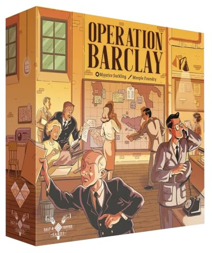 Salt & Pepper Games Operation Barclay – 2-Player WWII Intelligence Strategy Game | Bluffing, Deception & Card Play, Allied vs Abwehr Espionage, Medium Complexity, Ages 14+