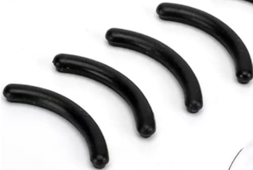 EWANTO 10x Wimpernzange Ersatzgummis 4er Ersatzpads Ersatz Silikon Gummi Schwarz
