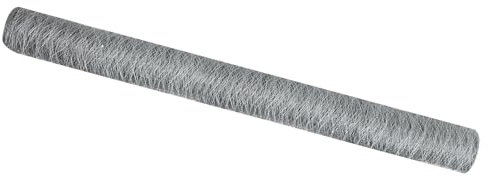vidaXL Hexagonzaun Silber 1,6 x 50 m Verzinkter Stahl, Garten und Terrasse, moderner rechteckiger Hexagonzaun, stylish und praktischer Sichtschutz
