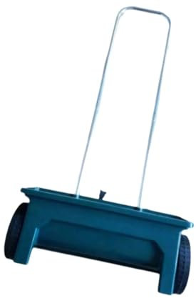 EGUIAS Strumenti Agricoli Spandiconcime a Spinta Manuale da 12 Litri, spandiconcime a Trasmissione, Strumento per piantare Semi, per Prato, Giardino, Fattoria, Sale, Ghiaccio Seed Dispenser