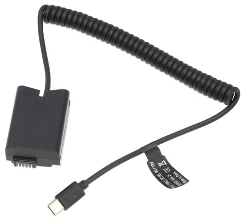 Fotga USB-C USB Type-C Power Adapter Cable + EN-EL25 Dummy Battery of EN-EL25 EN-EL25a Battery for Nikon Z30 Z50 Zfc Z fc Mirrorless Camera