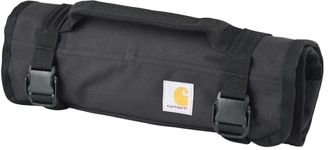 Carhartt Utility Roll Organizer Black | Durable, Water-Resistant Tool Roll, 16 Pocket