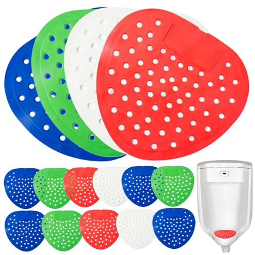 15 Stück Urinal-Deodorant, 17, 8 x 15, 2 cm, herzförmiger Urinal-Bildschirm, langlebiger Anti-Verstopfungs-Deodorant für Männer, zufällige Farbe