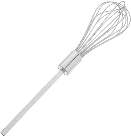 MOTHNUR Stainless Steel Whisk 32 cm for Drills Replacement Whisk Attachment for Dough and Protein Beating Universal Kitchen Mixer Attachment for Hobby Bakers and Large Kitchens Reusable