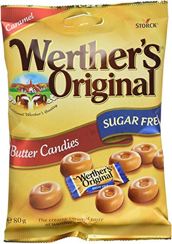 Werther's Original Sugar Free Butter Candies 3 Pack (3 x 80g)