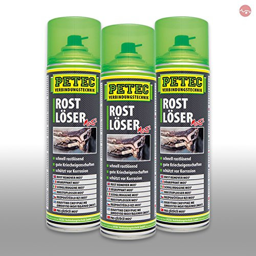 Petec_bundle 3X PETEC ROSTLÖSER MoS² Rostentferner Spraydose 500 ML 70050