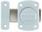 Amig - Goupille De Jante | 30x42 mm | Idéal Pour Les Portes Intérieures En Bois | Fermeture Cylindrique Rotative | Loquet Pour Salle De Bain, Chambre Ou Bureau | Boulon De Sécurité | Zamak Blanc