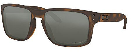 Oakley Holbrook Sunglasses Matte Tortoise with Prizm Black Iridium Lens 57mm OO9102-F455, Brown Tortoise, One size