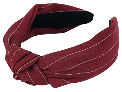 axy Haarreif mit Knoten-Vintage-Wunderschön Stirnband Haarschmuck Damen Haarreifen HR34b (Rot)