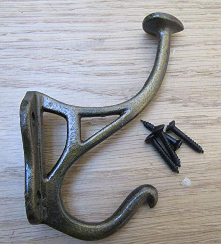 Pack of 5 Schartnou Hook Antique Brass (Antique Brass)