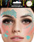 Gesichtstattoo - Glitzer Aufkleber Klebetattoos Temporäres Glitter Face Tattoo Motto Party Karneval Halloween (Meerjungfrau)