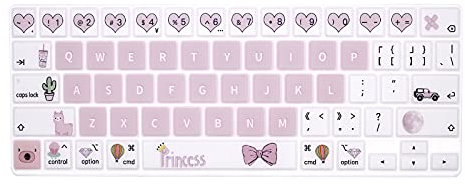 WYGCH Magische Tastaturabdeckung aus Silikon für iPad Pro 12,9 Zoll Magic Keyboard (4. Generation) 2020 Modell MXQU2LL/A, für iPad Pro 12,9 Zoll Tastaturschutz, Zubehör, Pink Princess