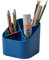 HAN Schreibtischköcher KARMA, mit 4 Fächern, umweltfreundlich aus 80-100 prozent Recyclingmaterial, Stiftehalter, 17248-16, öko-blau
