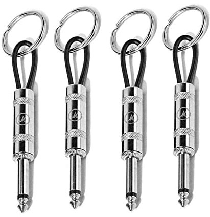 EHIOG AONAT Marshall Porte-clés mural Jack Rack 2.0 JCM800 guitare Keychain Porte-clés d'ampli guitare Crochet de montage mural Homeware, 4PCS Keyrings