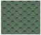 TIMBELA Bitumenschindeln-Set Hexagonal Rock H389GREEN, Grün Bitumen-Dacheindeckung M389 für Gartenhaus