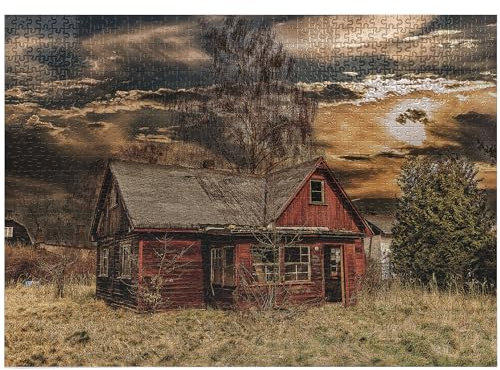 ABAKUHAUS Landschaft Puzzle, Horror Film-Thema, Heirloom-Qualität lustige Aktivität für die Familie langlebiger Karton, 1000 Stücke, Mehrfarbig