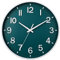 HZDHCLH Wall Clock 12 Inch Silent Non Ticking Clock for Living Room Bedroom Kitchen Office (Dark green)