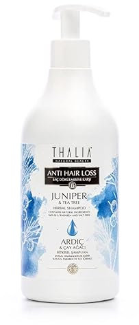 Thalia Wacholder & Teebaum Anti Schuppen Shampoo 500 ml – Pflegt Ihr Haar auf natürliche Weise, gegen Schuppen und Irritationen, Kundenkopfhautpflege
