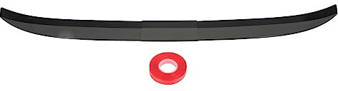 Aramox - Alerón Trasero para Coche de 3 Piezas, Alerón Trasero Negro Brillante Aerodinámico, Alerón para Maletero, Alerón Universal para Vehículo