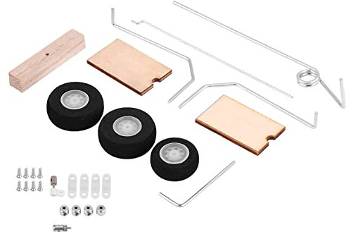 KIMISS Landing Gear For Rc Plane Rc Plane Landing Gear Metal Wood Kt Diy Fixed Wing Model Aircraft Landing Gear Wheel Universal Set Of Rc Sories