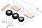 KIMISS Landing Gear For Rc Plane Rc Plane Landing Gear Metal Wood Kt Diy Fixed Wing Model Aircraft Landing Gear Wheel Universal Set Of Rc Sories