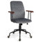 LIFEZEAL Bürostuhl, Ergonomischer & Höhenverstellbarer Schreibtischstuhl, Computerstuhl mit Rückenlehne & Armlehnen, Chefsessel Samt, Drehstuhl bis 150 kg belastbar, Retro (Grau)