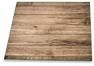 Funkenschutzplatte Glas Kaminofen Holz Braun 60 cm Kamin Platte Bodenplatte Glasplatte für Grill Unterlegplatte Glas für Feuerstelle