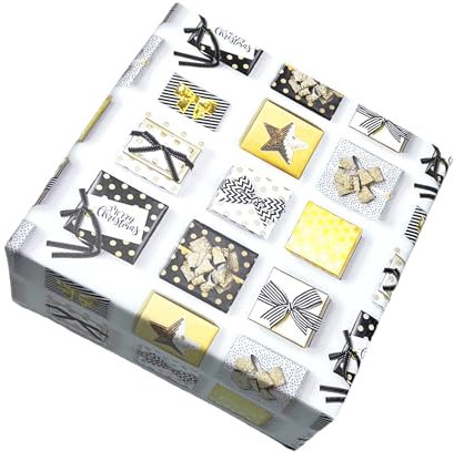 arkamii Geschenkpapier Format 86 x 64 cm Weihnachtsmotiv Weihnachten 3 große Bögen (NC9)