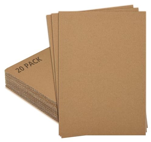 20 Stück Wellpappe,Wellpappe zum Basteln,Pappe zum Basteln Für DIY Handwerk (A3)