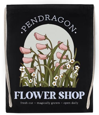 GUNMANTOR Pendragon Flower Shop Schwarz Sport Reise Sporttasche Langlebig Umweltfreundlich Drawstring Gym Bag