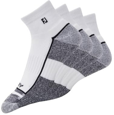 FootJoy Herren 18105d Golfsocken, Weiß, Größe 40-47