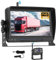 Rimoody FHD 1080P - Cámara de marcha atrás inalámbrica, HD IPS 7 pulgadas monitor IP68 impermeable visión nocturna, gran angular ayuda al retroceso imagen Flip cámara de marcha atrás para camping