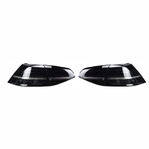 CUTSKY Auto Rücklichter für VW Golf 7 2013-2017 Golf 7.5 2018-2021,Bremslicht Rückfahr Heckleuchte Kontrollleuchte Nebellichter Zubehör,Original LED Black