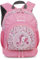 minimutz Kinderrucksack Mädchen - Personalisiert mit Namen - Freizeitrucksack Wanderrucksack Kinder - Zebra in rosa - mit Bodenfach Schuhfach