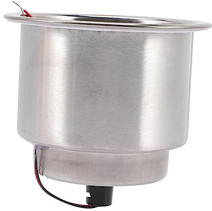 Mobestech Getränkehaltereinsatz Für Auto Mit -Beleuchtung Aus Edelstahl Hitzebeständig Und Langlebig Zum Aufbewahren Von Kaffee Bier Und Anderen Getränken