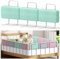 Kidsgigglz Bettgitter 60cm，Bettschutzgitter für Kinder，Rausfallschutz Bett，Baby Bettschutzgitter，Höhenverstellbar,Einfache Montage,Kinderbettgitter für Kinder mit Verstärktem Rahmen,Grün