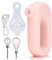 CHEOTIME Hand Mixer Electric, 20W Food Mixer 4 Speed Handheld Mixer, 2 Stainless Steel Accessories Handheld Mixer for Baking Cakes, Eggs, Cream Food Mixers (Pink)