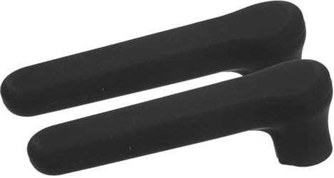 sourcing map 2Pcs Silicone Door Handle Covers, Silicone Anti-Static Door Knob Cover Anti-Collision Door Handle Protector for Flat Door Handle Lever, Black