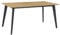 byLIVING Esstisch Oklahoma/mit Auszug/Tischplatte Eichen-Optik/mit Schweizer Kante/Gestell Metall schwarz/HPL-Beschichtung/Küchentisch / 160-200 x 90, H 76 cm