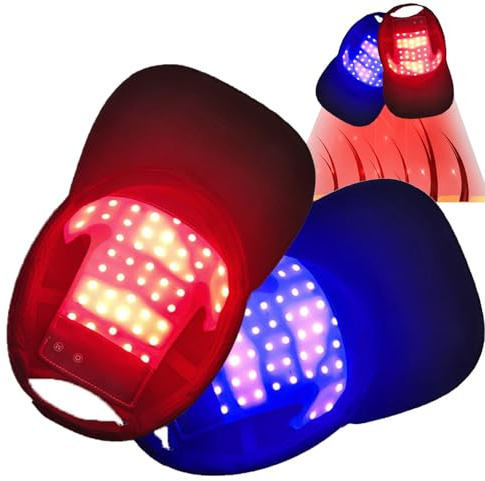 Red Light Therapy Hair Growth Cap (48 LEDs), 630nm 650nm 470nm Red and Blue Light, 4 Mode, Oil Control/Anti-Hair Loss, for Hair Loss Promote Hair Fast Regrow Care Cap for Men Women