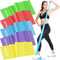 PQETBV Bande Elastique Musculation, Lot de 5 - Élastique de Musculation 5 Niveaux, 2M Bande de Resistance Musculation pour Physiothérapie, Musculation, Fitness, Yoga, Pilates, Exercice