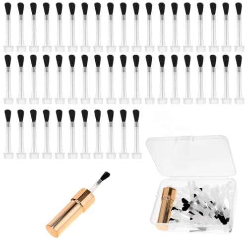 Replacement Nail Polish Brush Kit,66 PCS Soft Bristles Nail Brushes with Handle Nail Dust Brush for Nail Art Design Clean up Acrylic Application