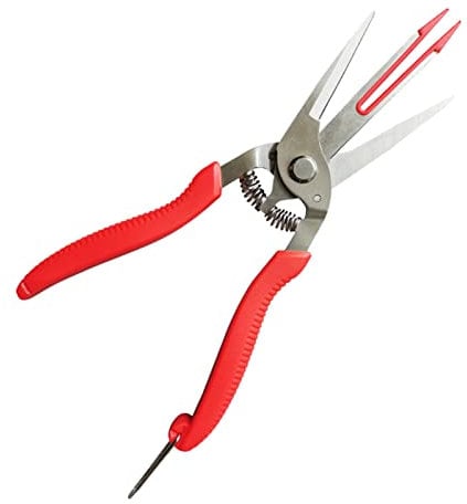Lodoot Carbon Steel Forging for Pear Tree Scissors Double Mouth Scissors Gardening Cutting Shears Pruning Tools Agricultu Double-edged apple picking scissors kiwi pear fruit tree scissors